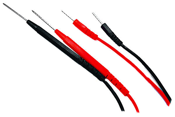 PUNTALI A PUNTA PER TESTER con Spina diam.0.2mm e Cavo 50cm